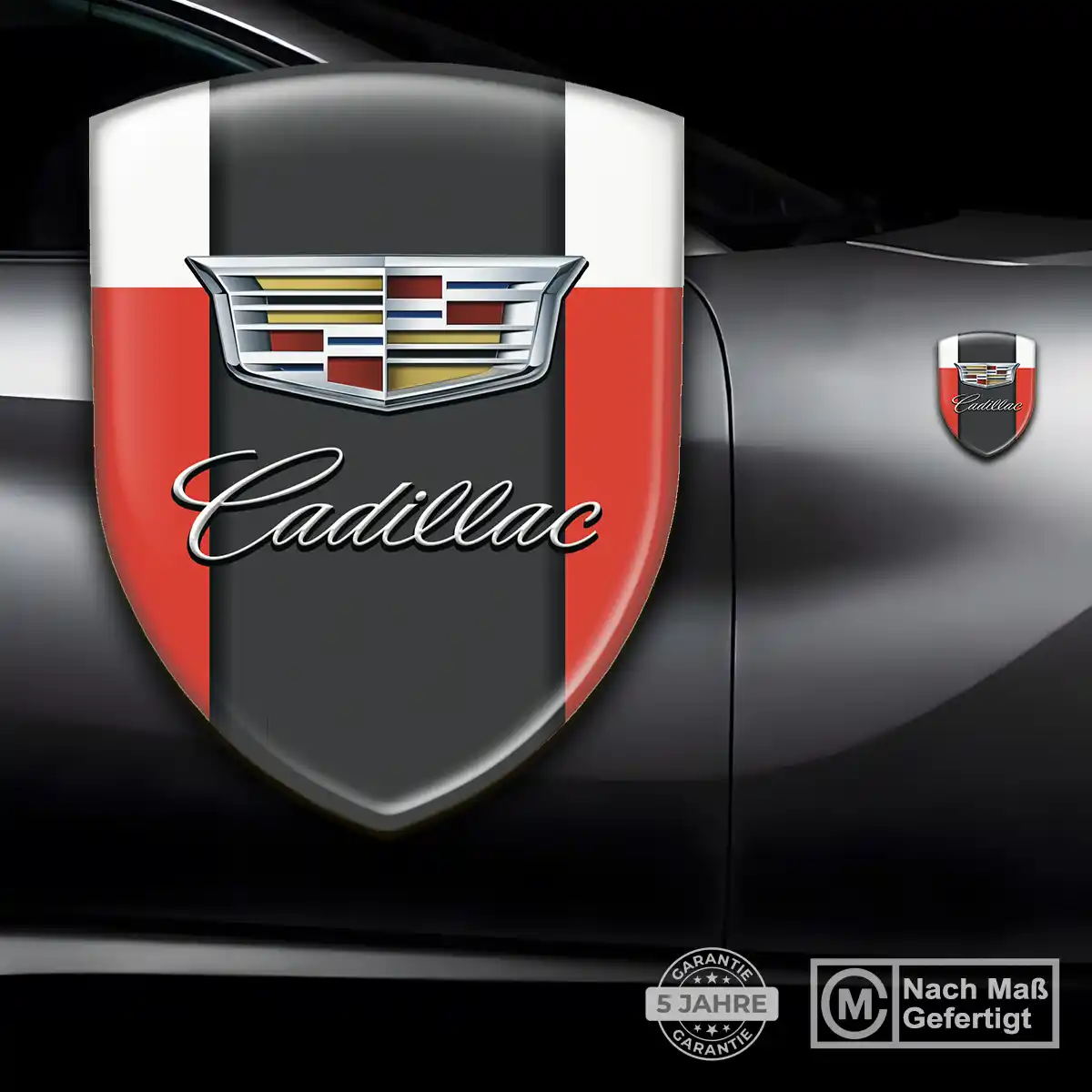 Cadillac Emblem Wappen Aufkleber Auto Luxus-Edition