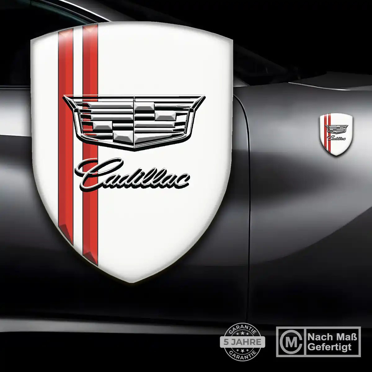Cadillac Emblem Wappen Aufkleber Auto Premium-Edition