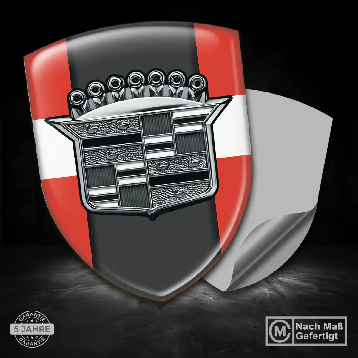 Cadillac Emblem Wappen Aufkleber Auto Premiumqualität