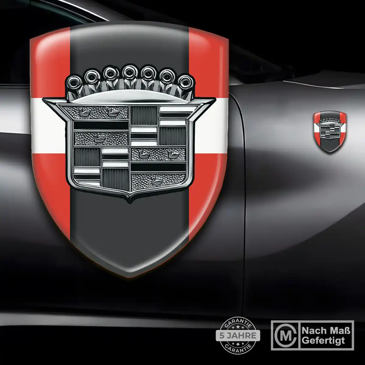 Cadillac Emblem Wappen Aufkleber Auto Premiumqualität