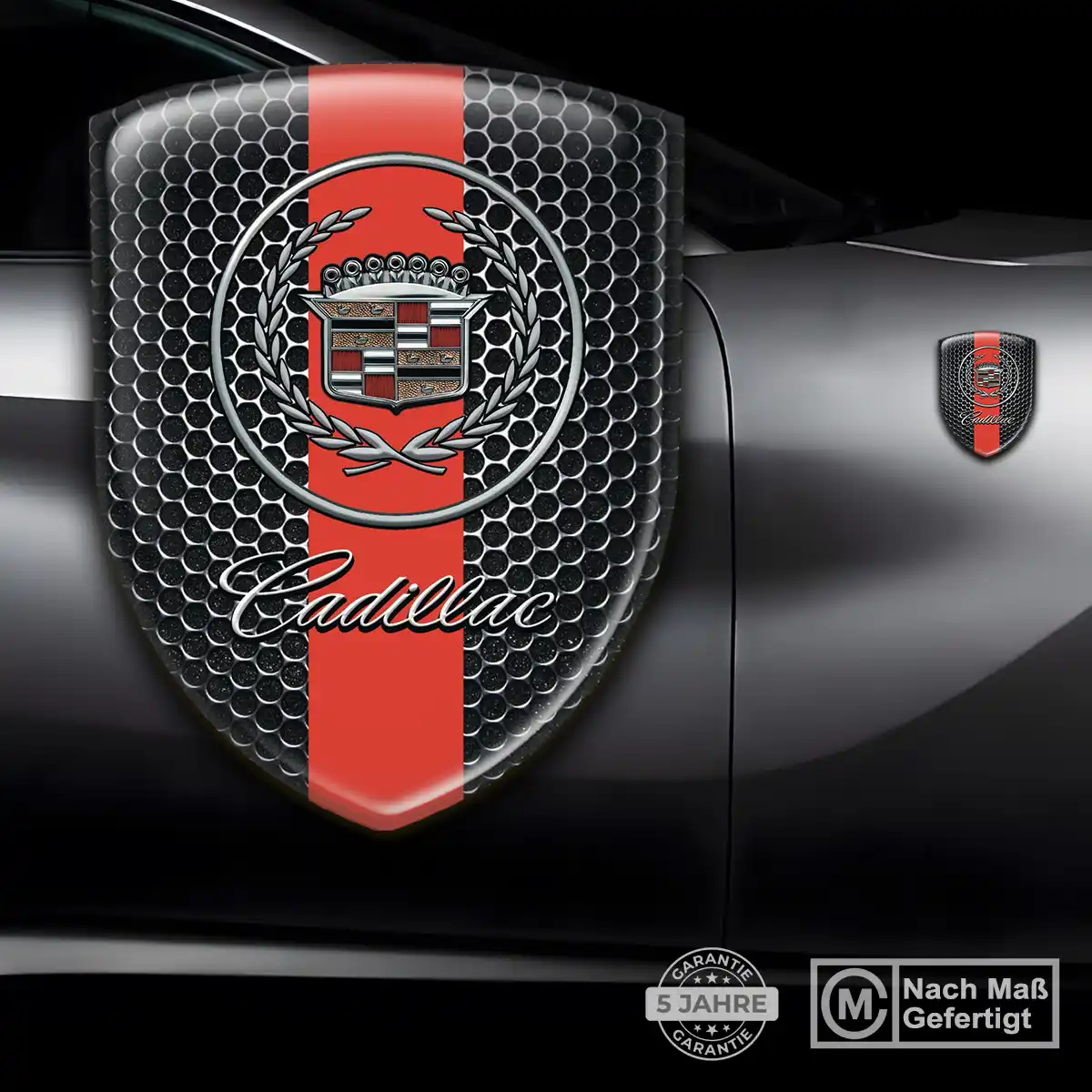 Cadillac Emblem Wappen Aufkleber Auto Spitzenqualität