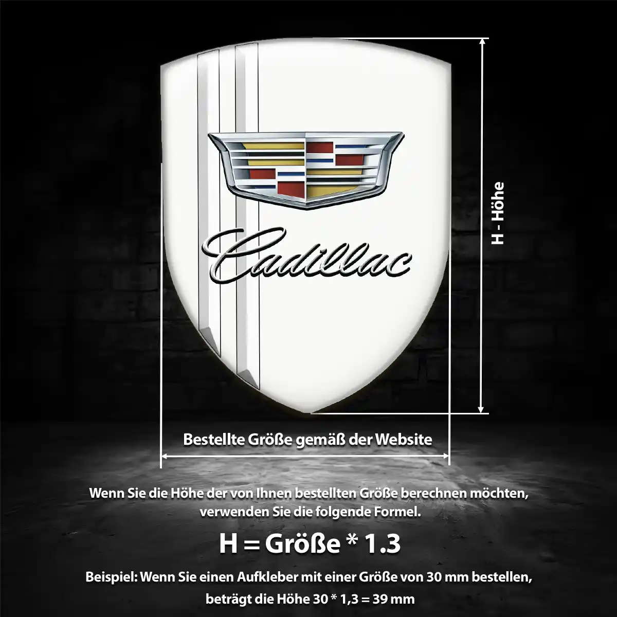 Cadillac Emblem Wappen Aufkleber Auto Stilvolles Design