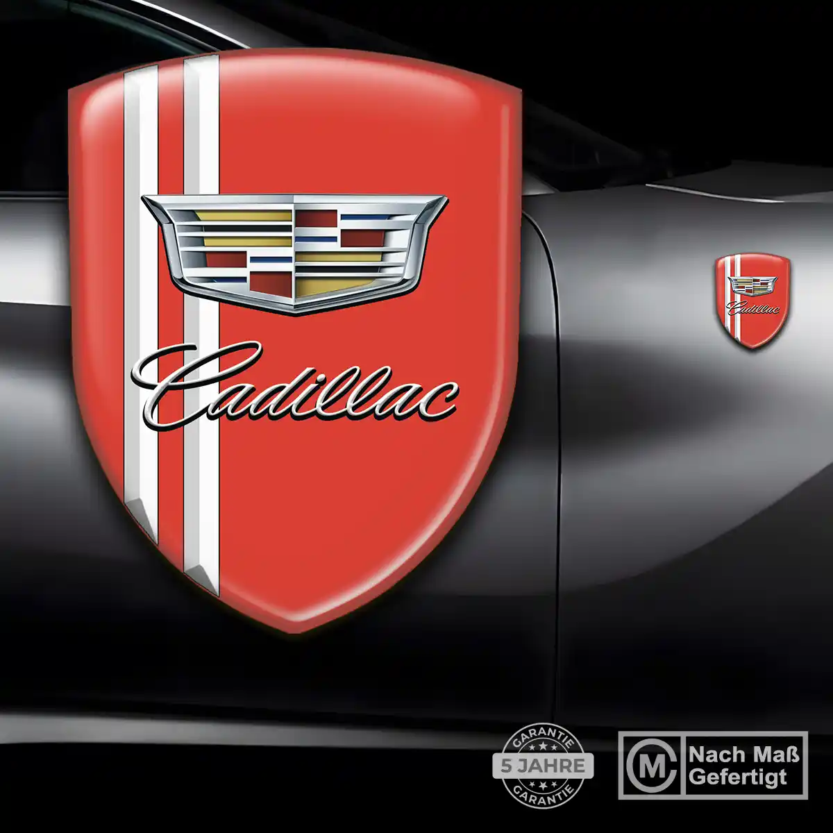 Cadillac Emblem Wappen Aufkleber Auto Tuningfahrzeug
