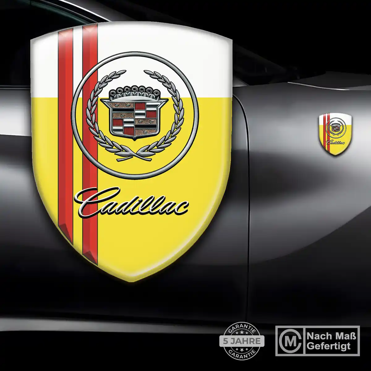 Cadillac Emblem Wappen Aufkleber Auto Verlässliche Qualität