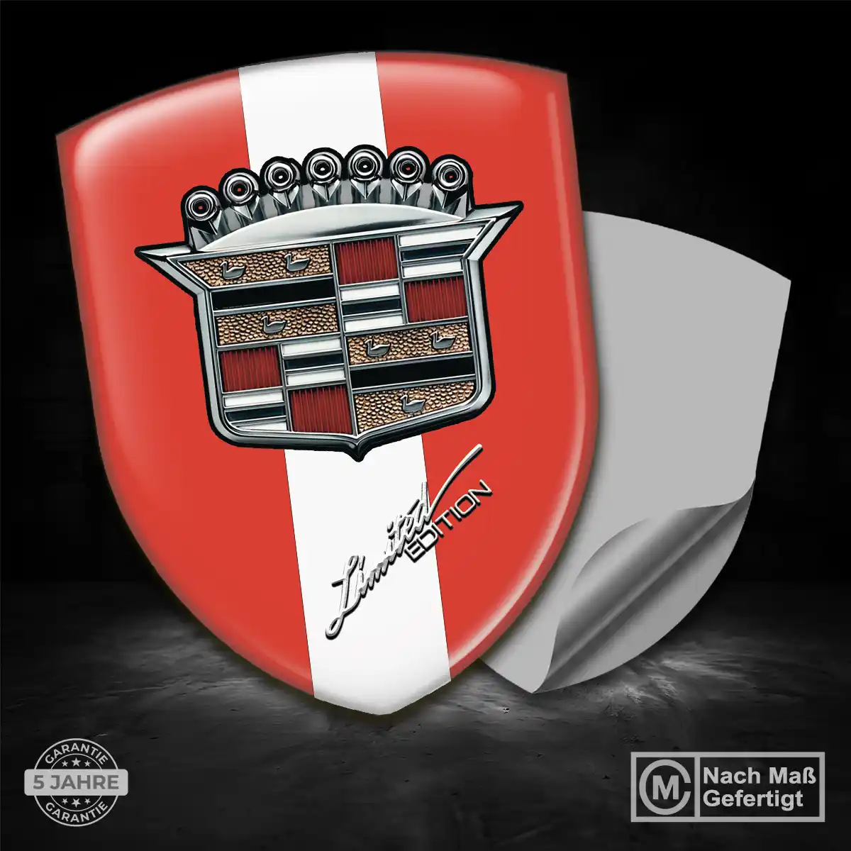 Cadillac Emblem Wappen Aufkleber Überzeugende Qualität
