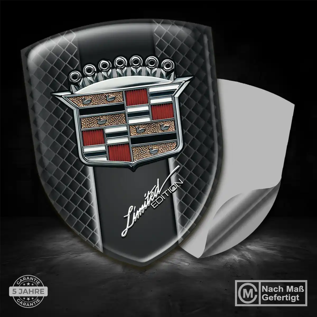 Cadillac Emblem Wappen Aufkleber Edles Design