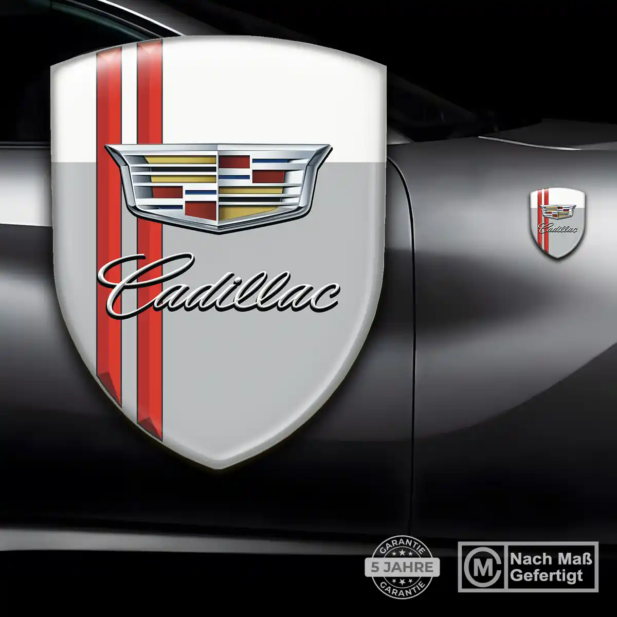 Cadillac Emblem Wappen Aufkleber Elegantes Design