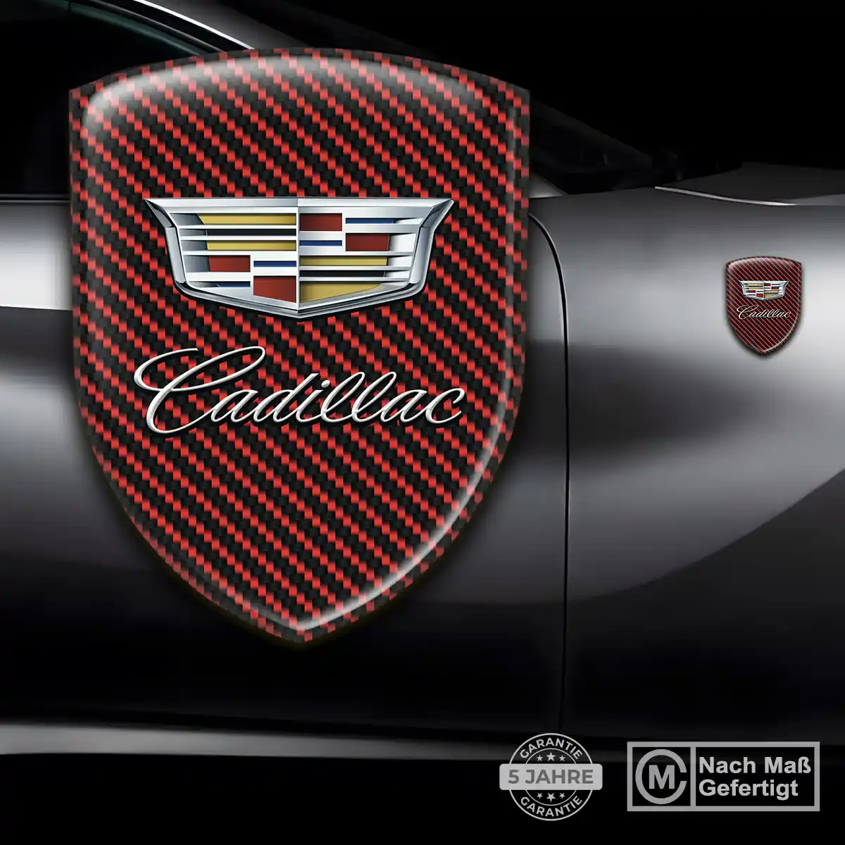 Cadillac Emblem Wappen Aufkleber Erstklassige Qualität
