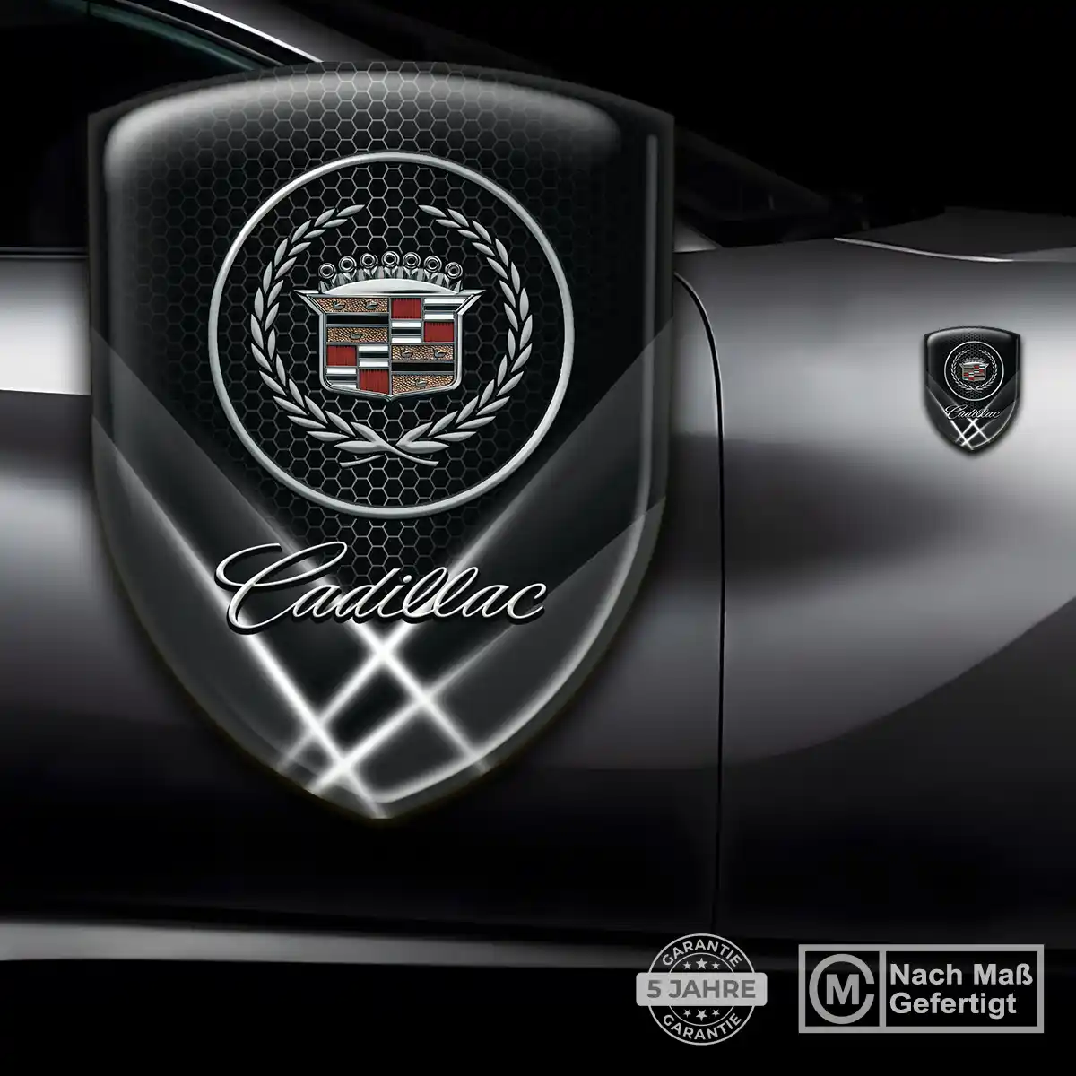 Cadillac Emblem Wappen Aufkleber Exterieurdesign
