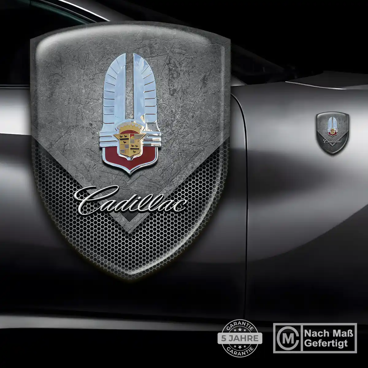 Cadillac Emblem Wappen Aufkleber Hochwertiges Harz