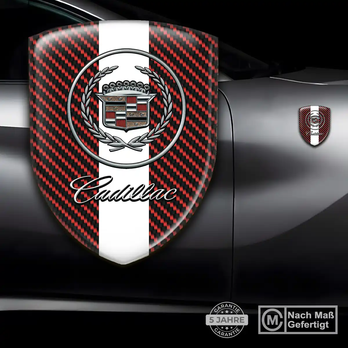 Cadillac Emblem Wappen Aufkleber Interieurdesign