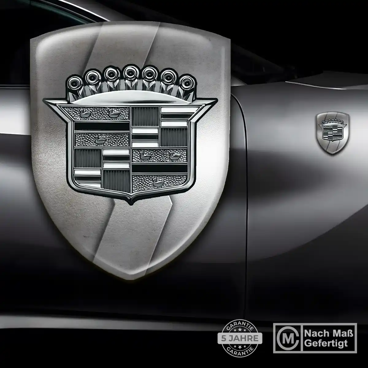 Cadillac Emblem Wappen Aufkleber Modernes Design