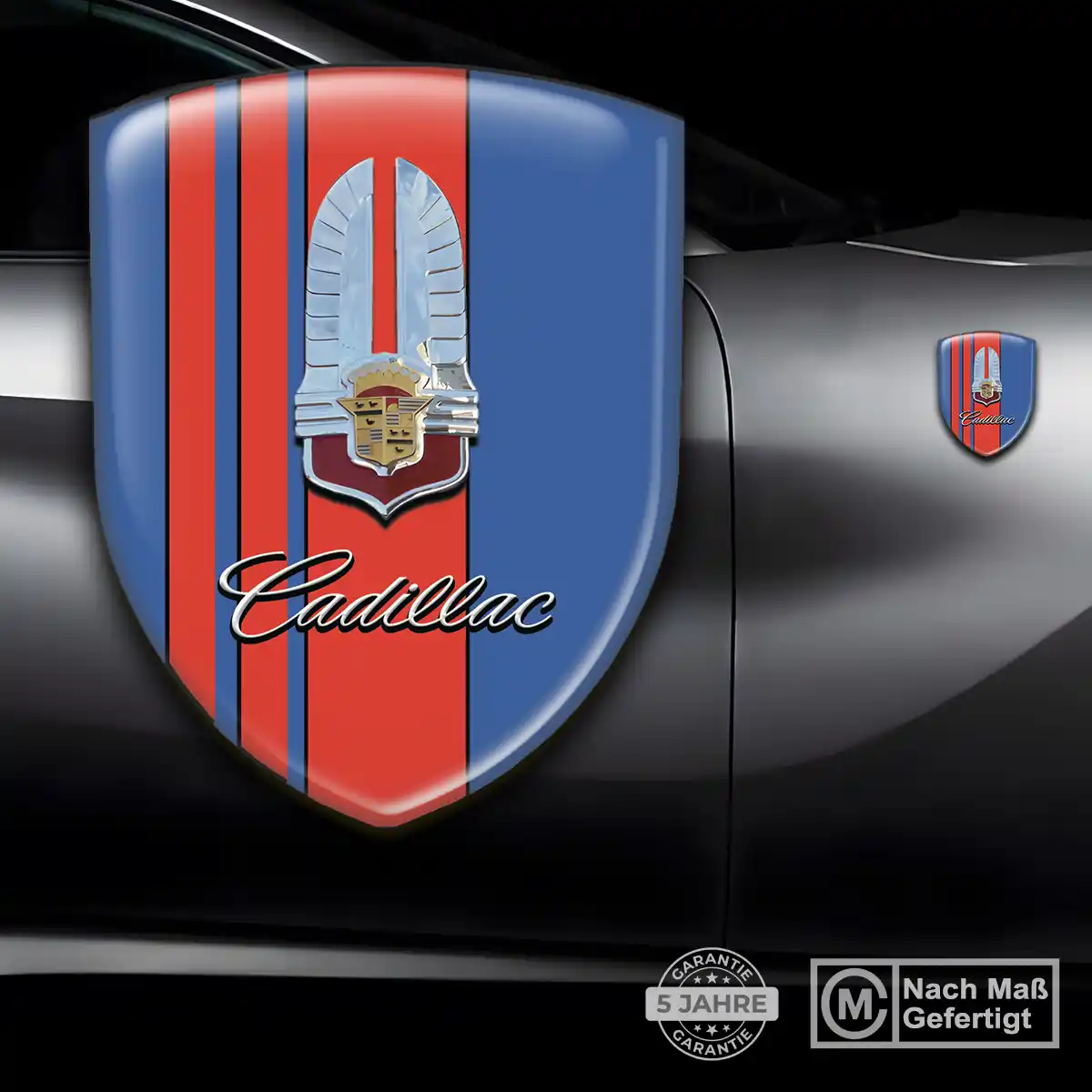 Cadillac Emblem Wappen Aufkleber Spitzenqualität