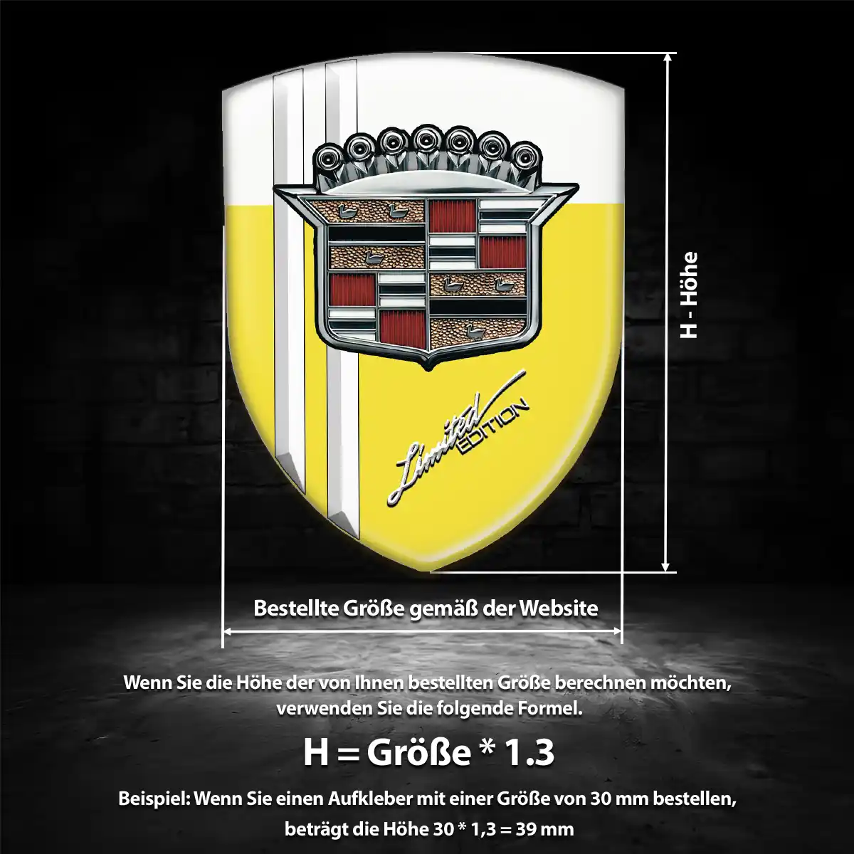 Cadillac Emblem Wappen Auto Überzeugende Qualität