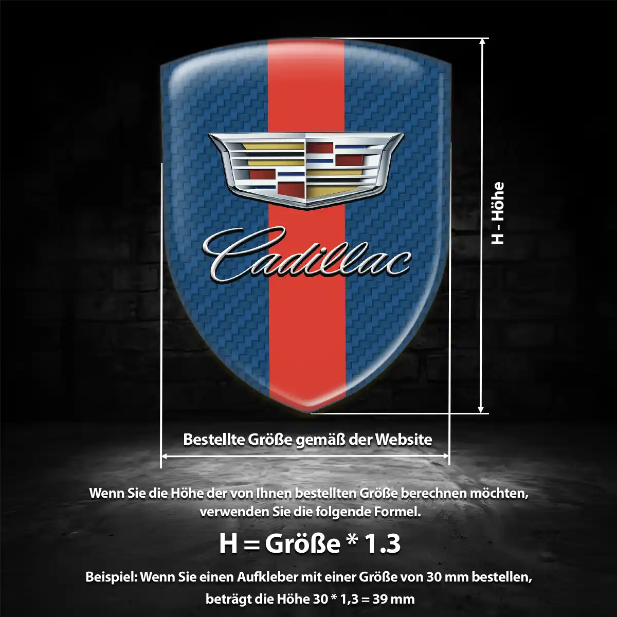 Cadillac Emblem Wappen Auto Höchste Qualität