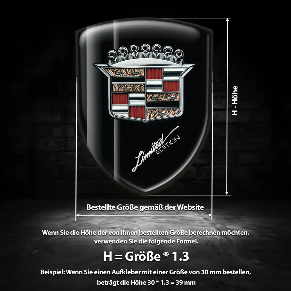 Cadillac Emblem Wappen Auto Interieurdesign