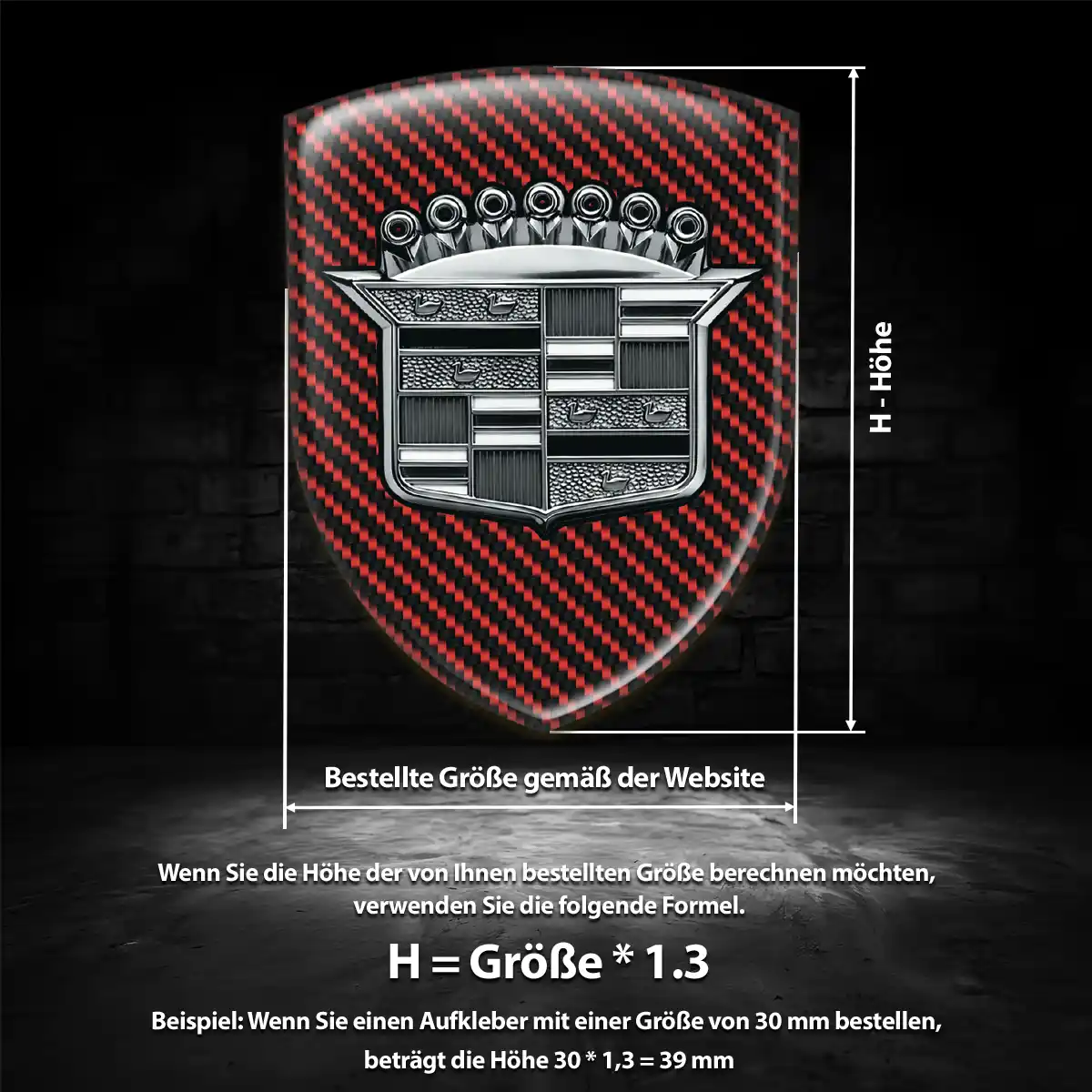Cadillac Emblem Wappen Auto Luxus-Edition
