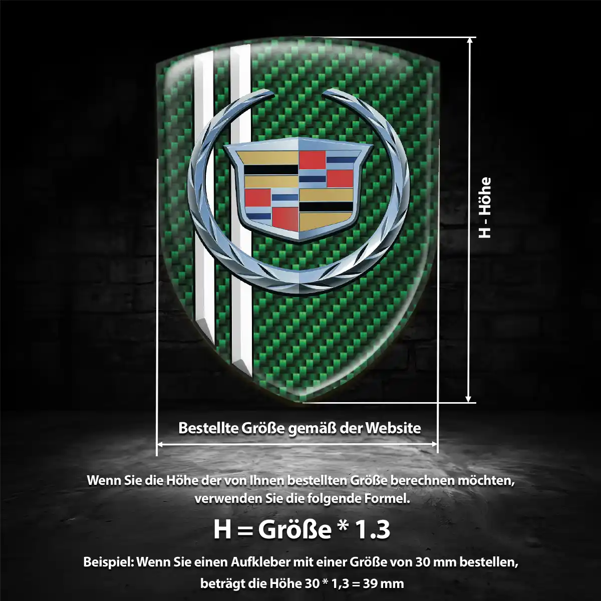 Cadillac Emblem Wappen Auto Premiumqualität