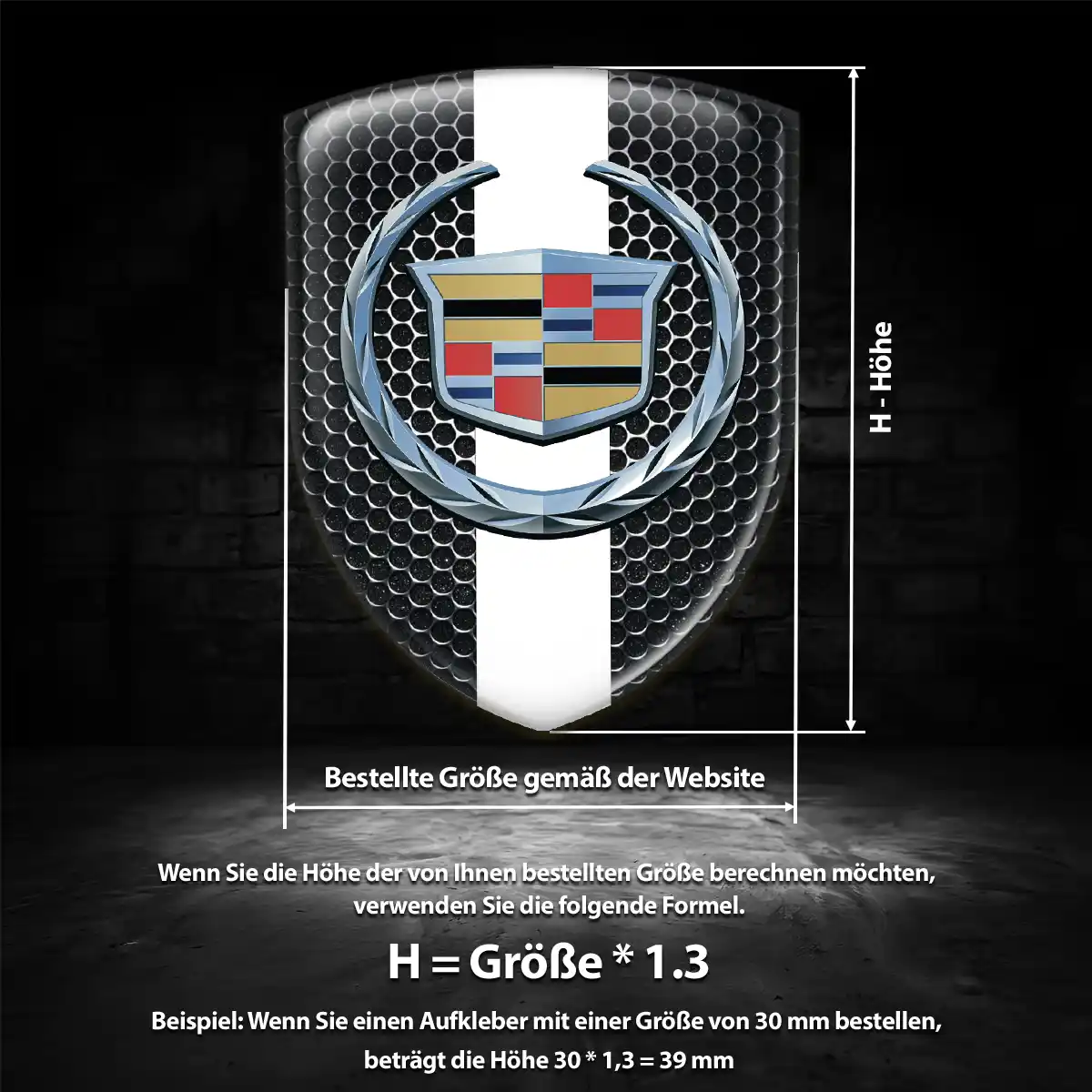 Cadillac Emblem Wappen Auto Stilvolles Design