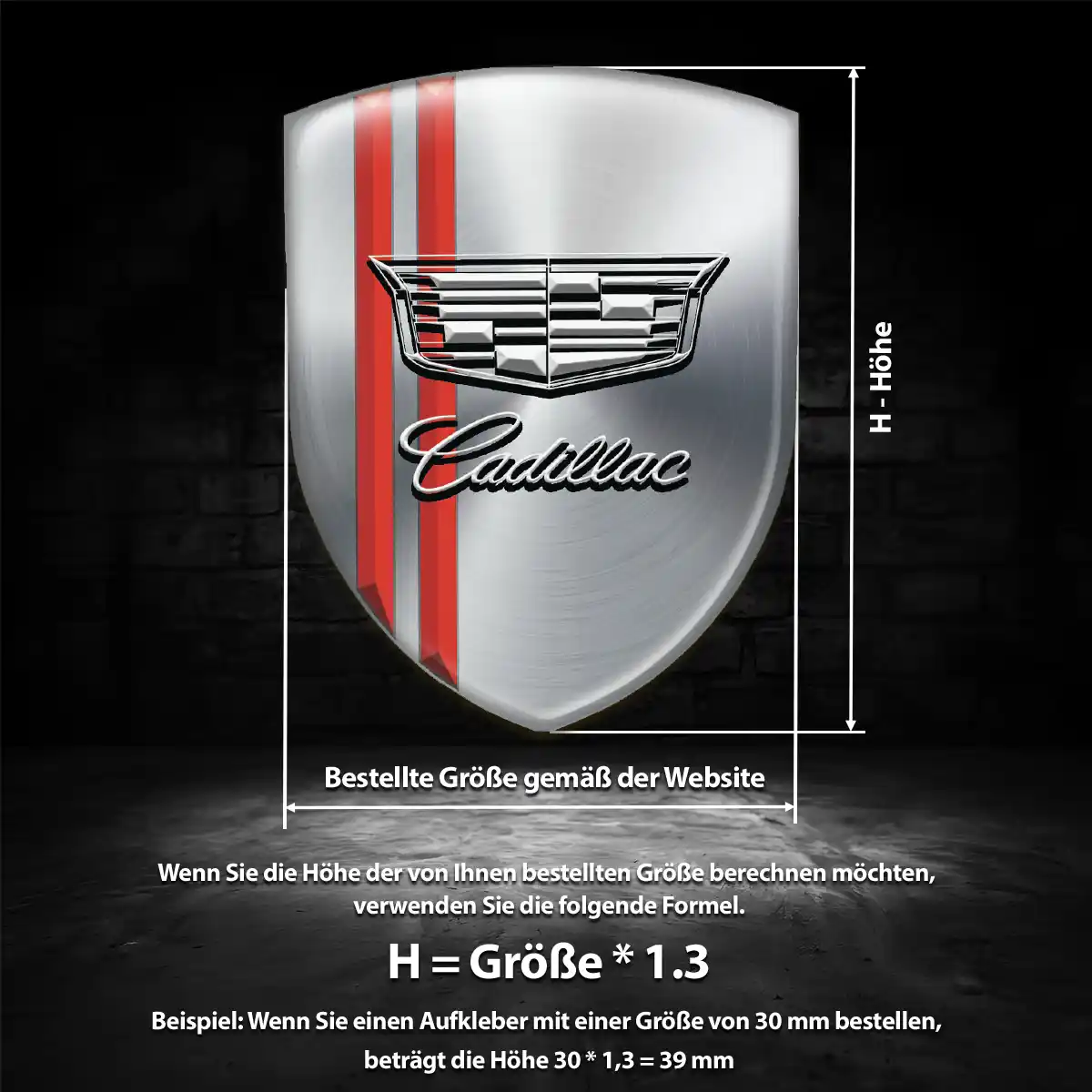 Cadillac Emblem Wappen Erstklassige Qualität