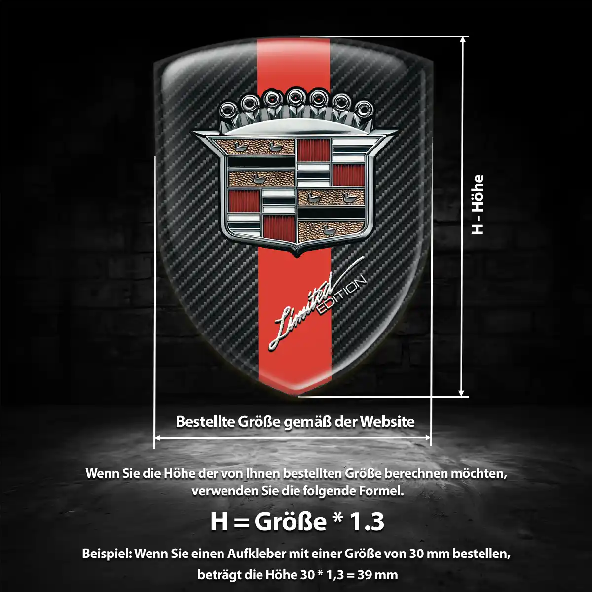 Cadillac Emblem Wappen Hohe Qualität