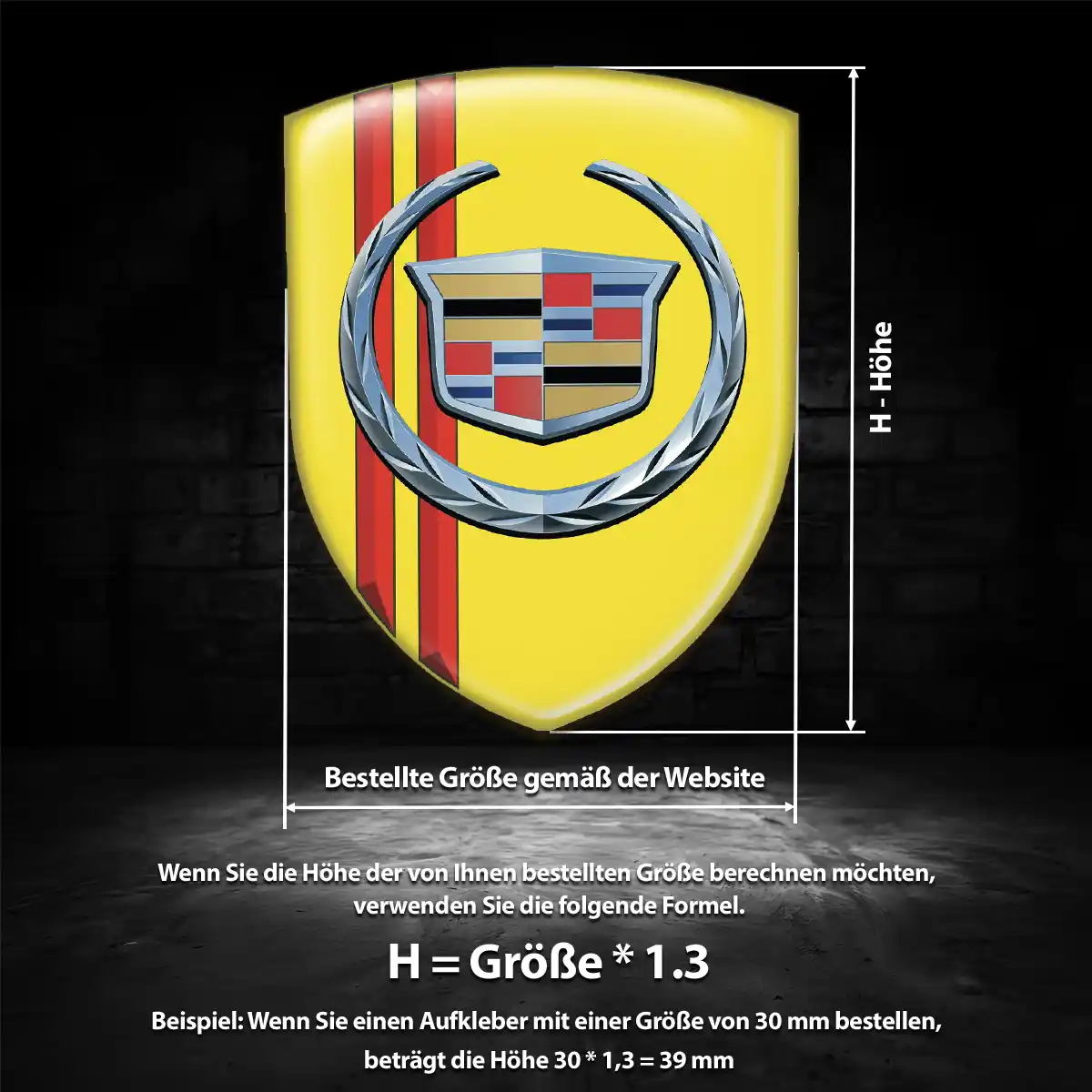 Cadillac Emblem Wappen Luxus-Edition