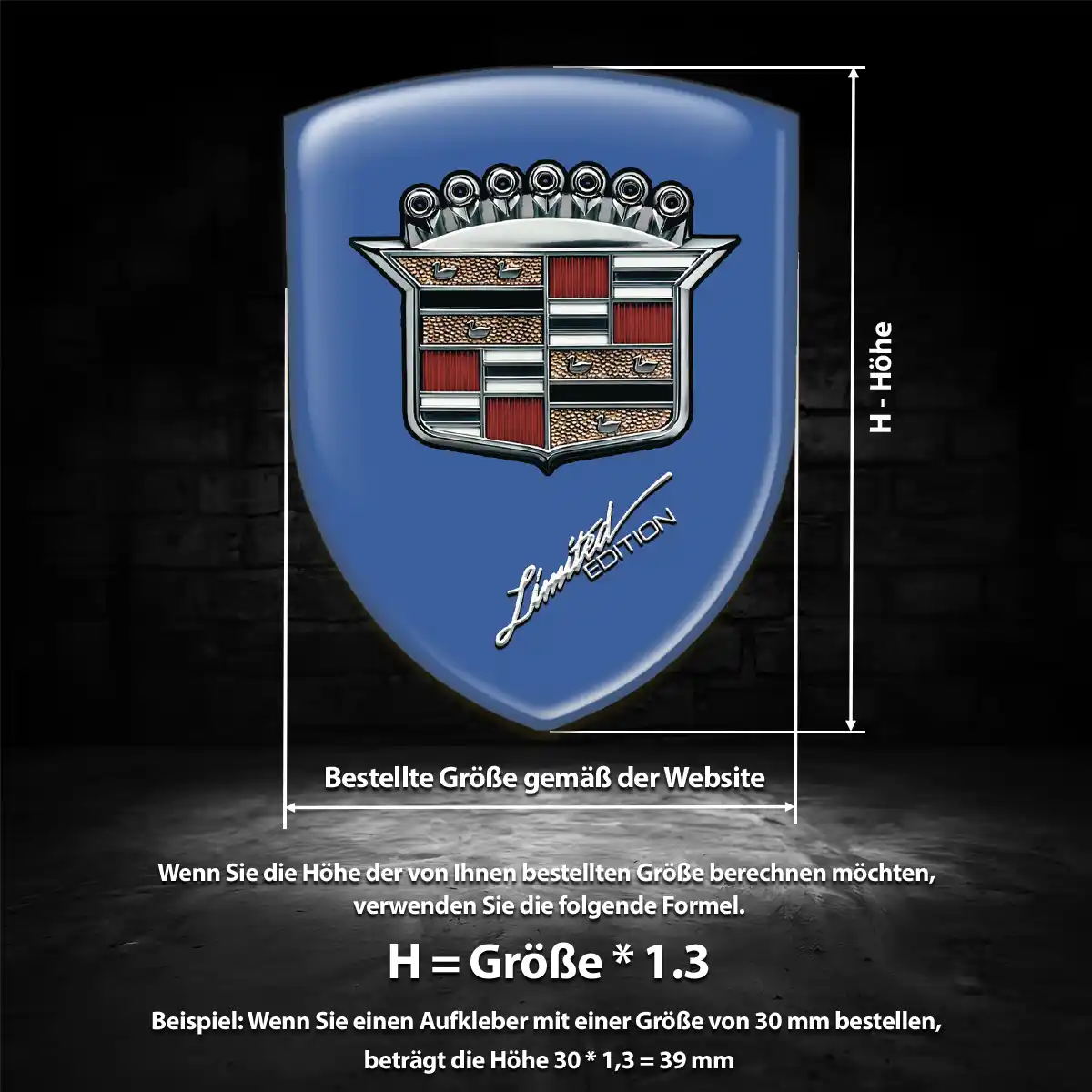 Cadillac Emblem Wappen Premiumqualität