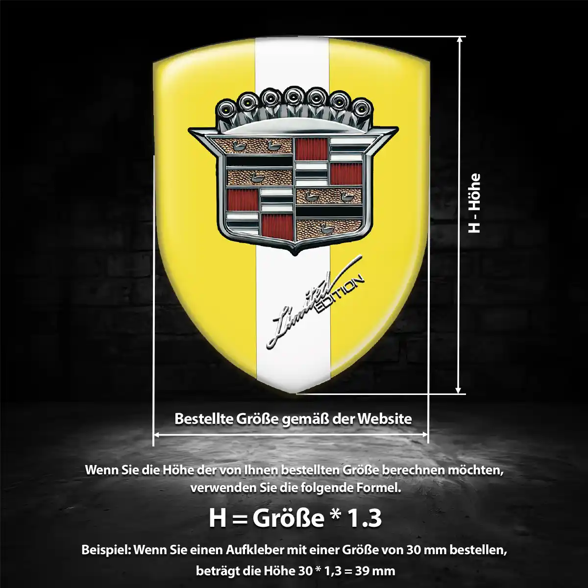 Cadillac Emblem Wappen Spitzenqualität