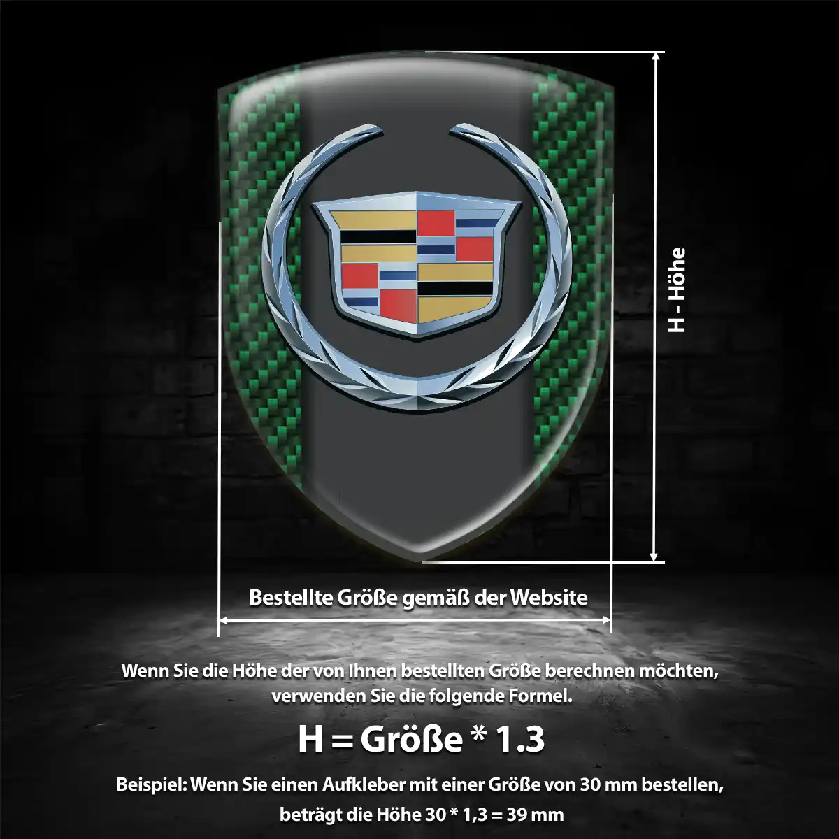 Cadillac Embleme Auto Edles Design
