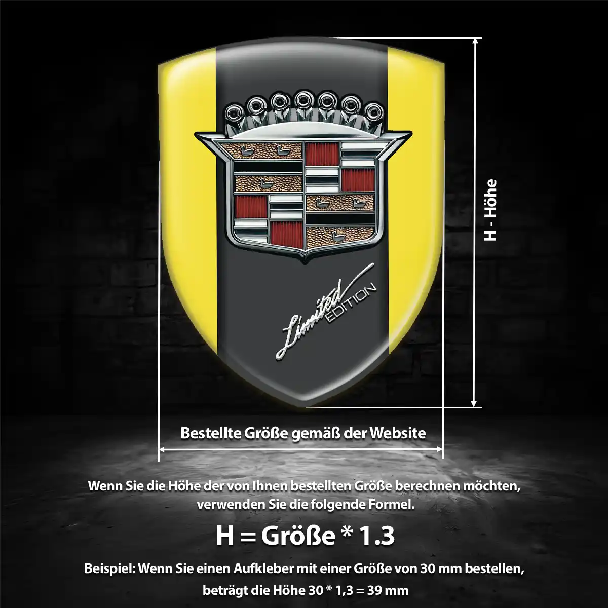 Cadillac Embleme Auto Hochwertiges Harz