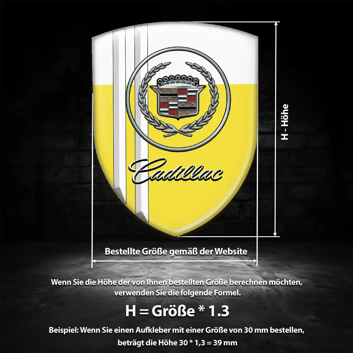 Cadillac Embleme Edles Design