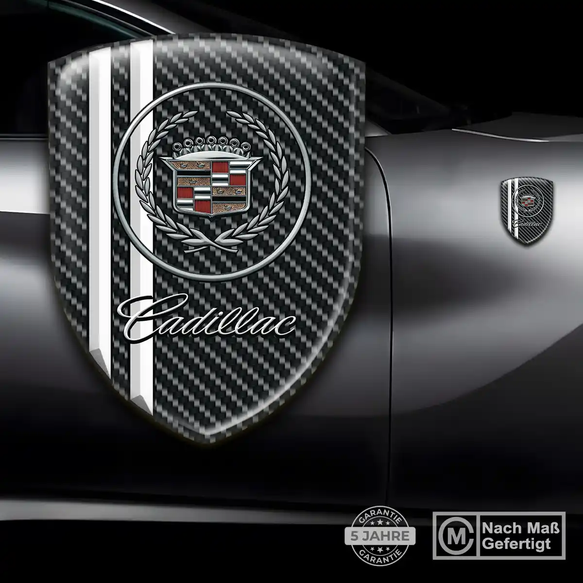 Cadillac Embleme Silikon Aufkleber Auto Edles Design