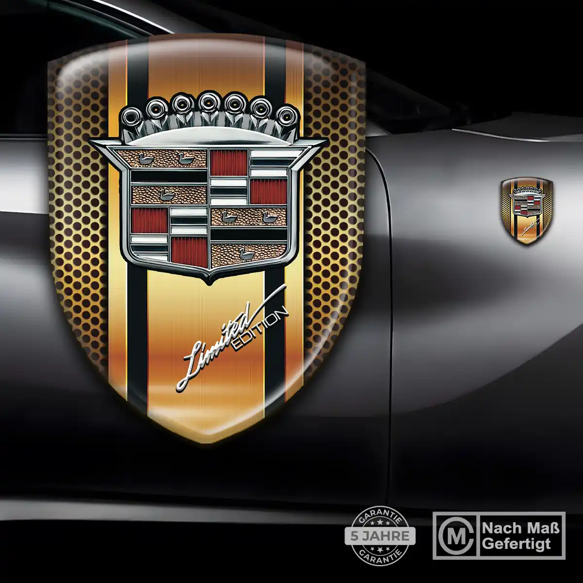 Cadillac Embleme Silikon Aufkleber Auto Exterieurdesign