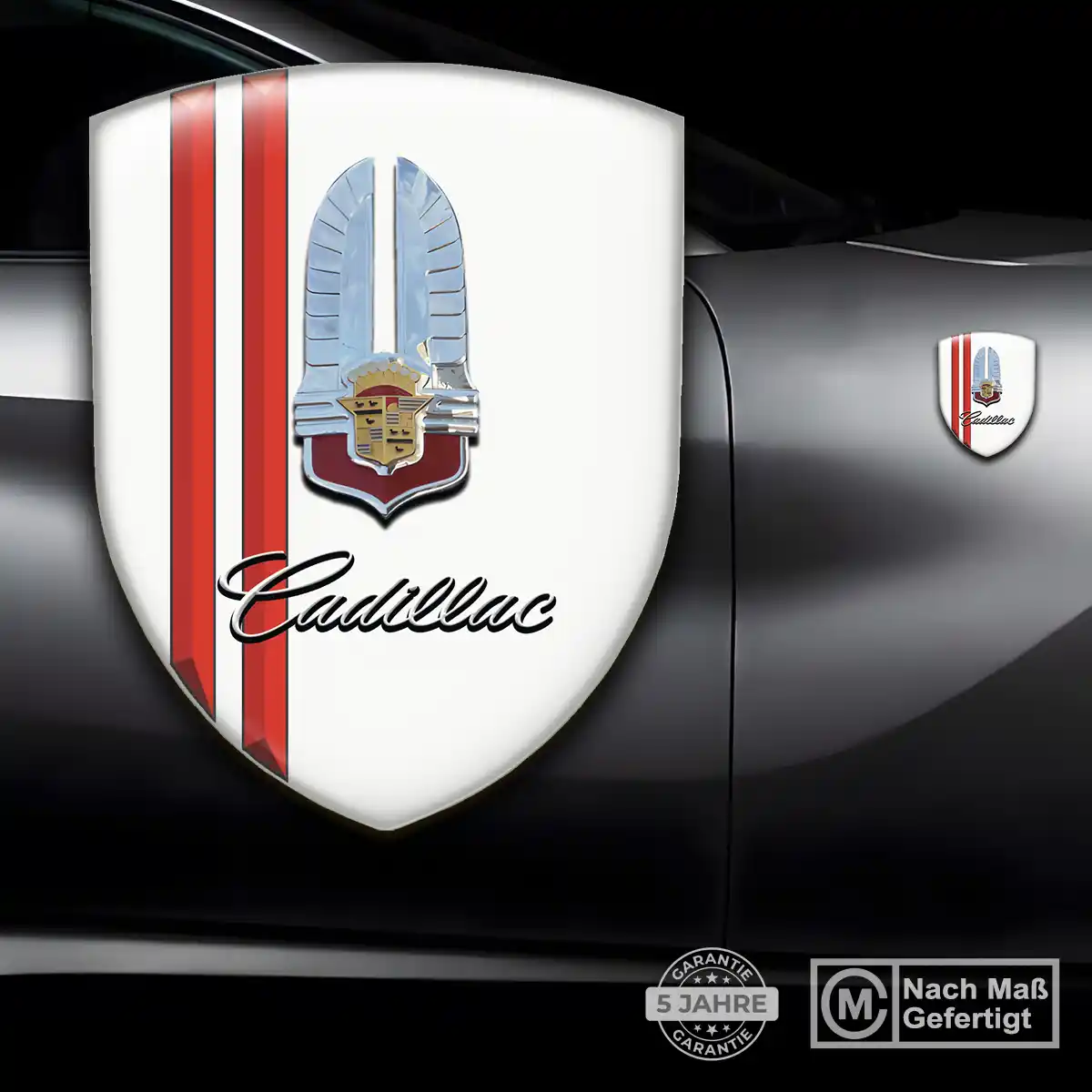 Cadillac Embleme Silikon Aufkleber Auto Hochwertiges Harz