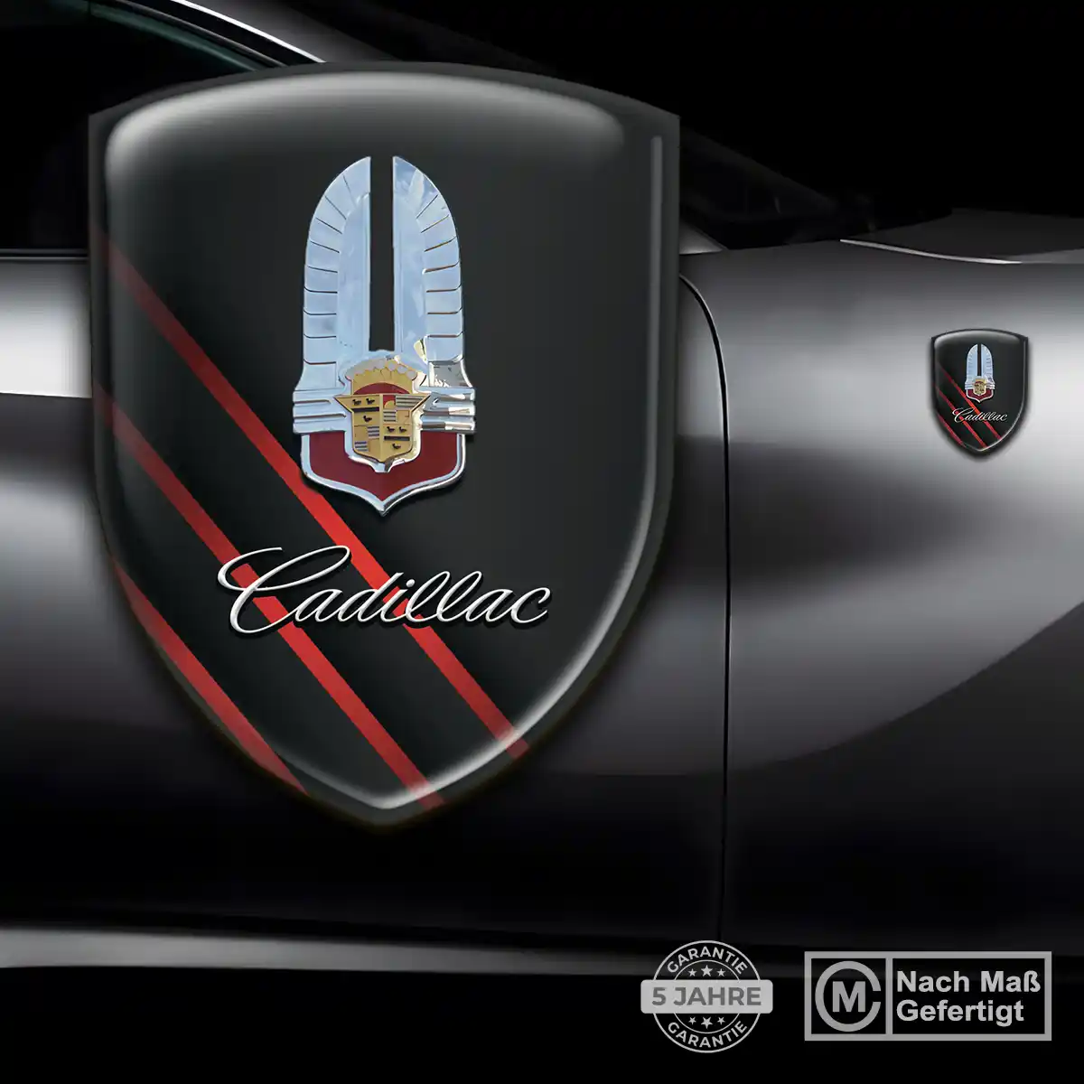 Cadillac Embleme Silikon Aufkleber Auto Limitierte Auflage
