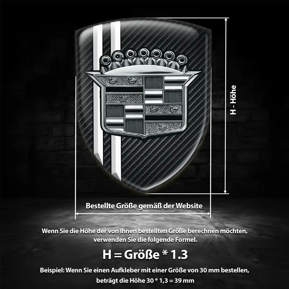 Cadillac Embleme Silikon Aufkleber Auto Modernes Design
