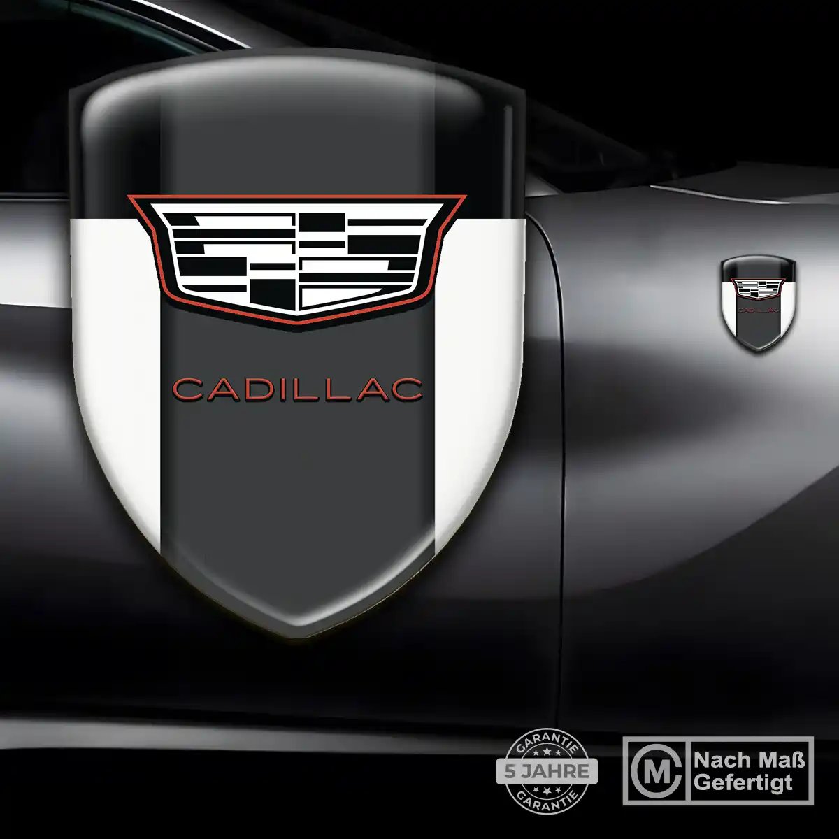 Cadillac Embleme Silikon Aufkleber Auto Premium-Edition
