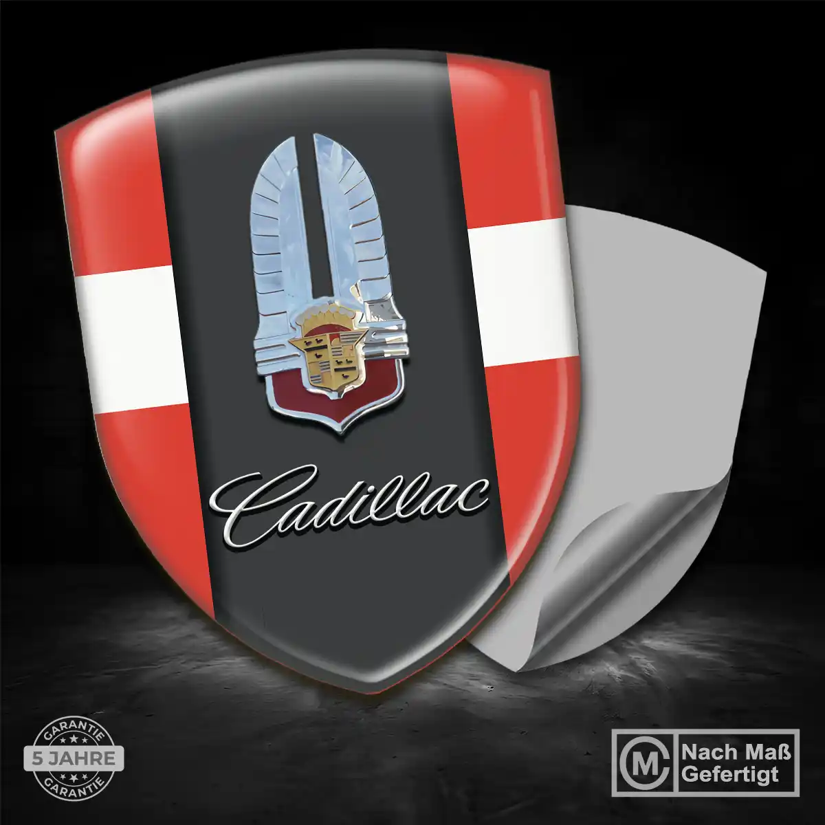 Cadillac Embleme Silikon Aufkleber Auto Stilvolles Design