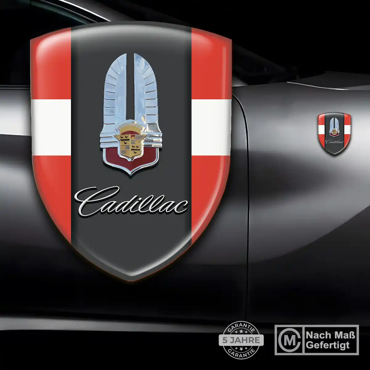 Cadillac Embleme Silikon Aufkleber Auto Stilvolles Design