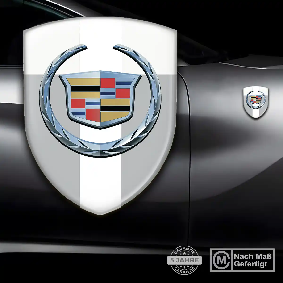 Cadillac Embleme Silikon Aufkleber Überzeugende Qualität