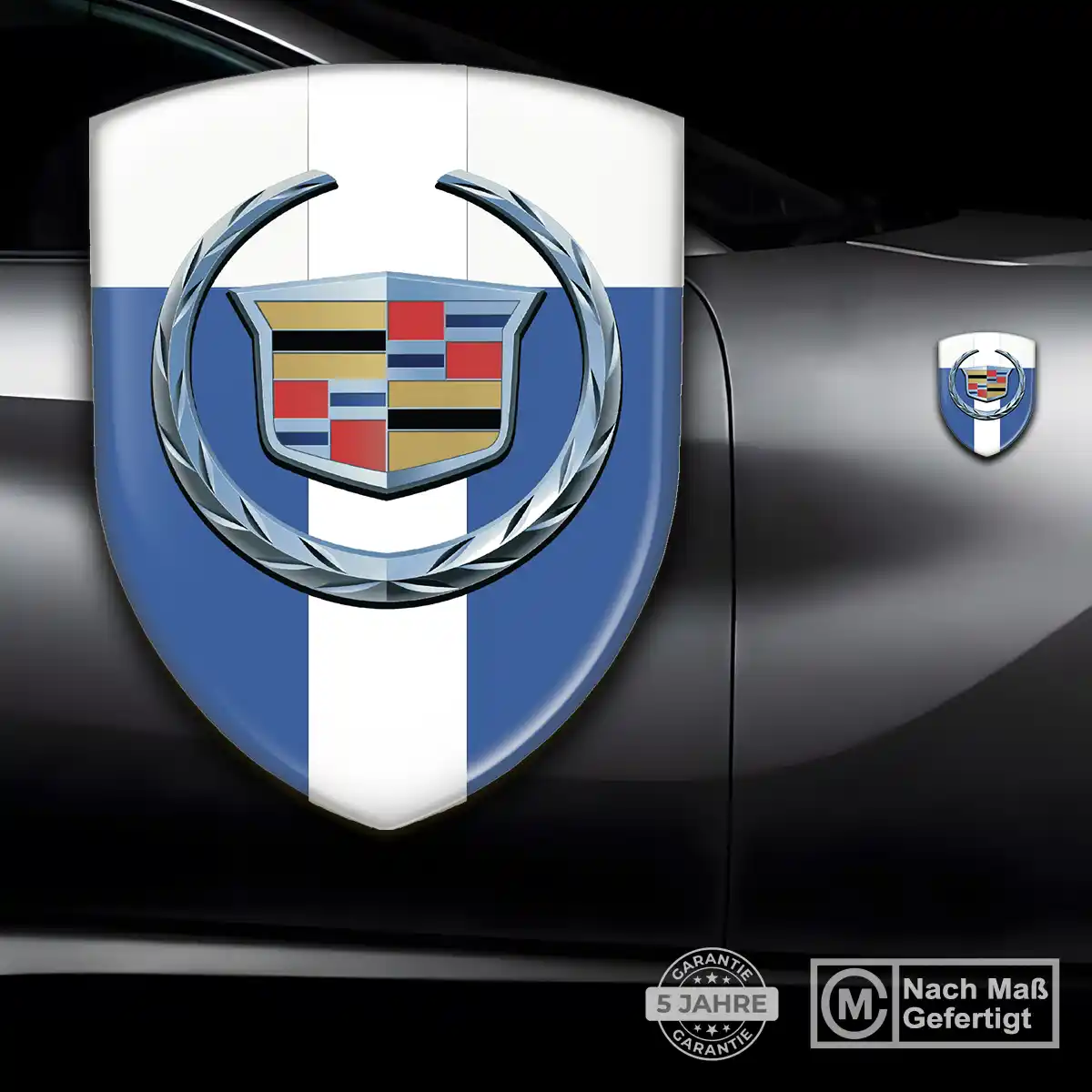Cadillac Embleme Silikon Aufkleber Höchste Qualität