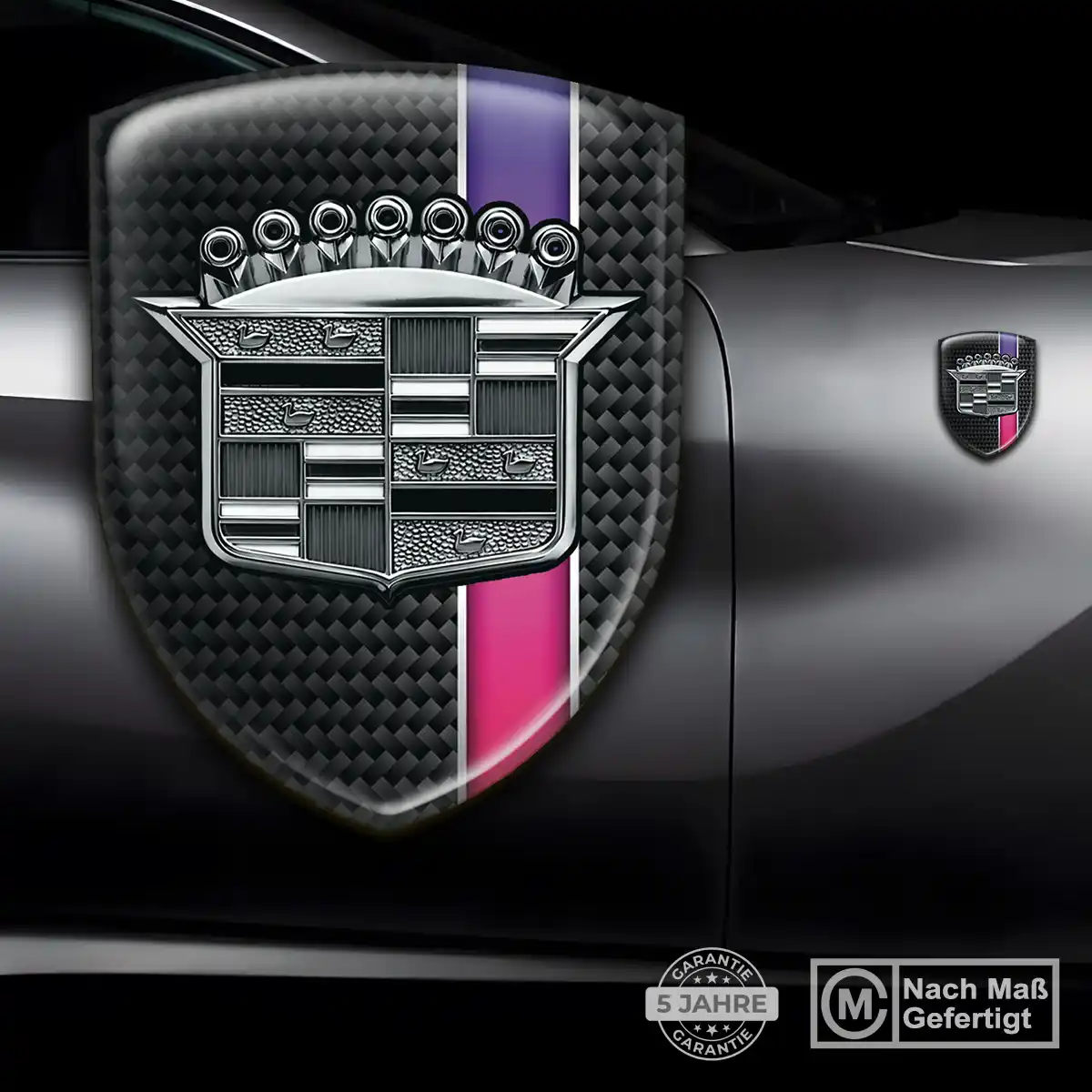 Cadillac Embleme Silikon Aufkleber Interieurdesign