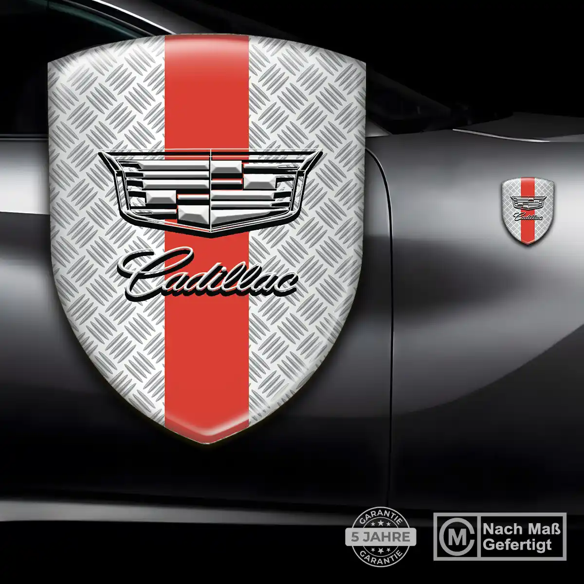 Cadillac Embleme Silikon Aufkleber Markenedition