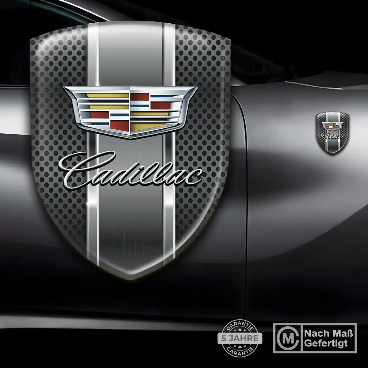 Cadillac Embleme Silikon Aufkleber Modernes Design