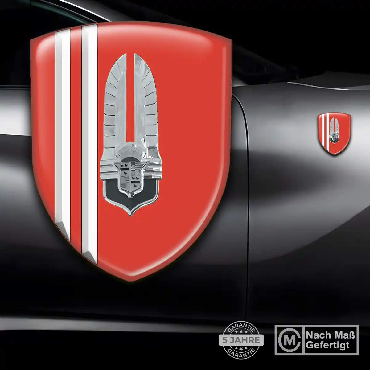 Cadillac Embleme Silikon Aufkleber Tuningfahrzeug