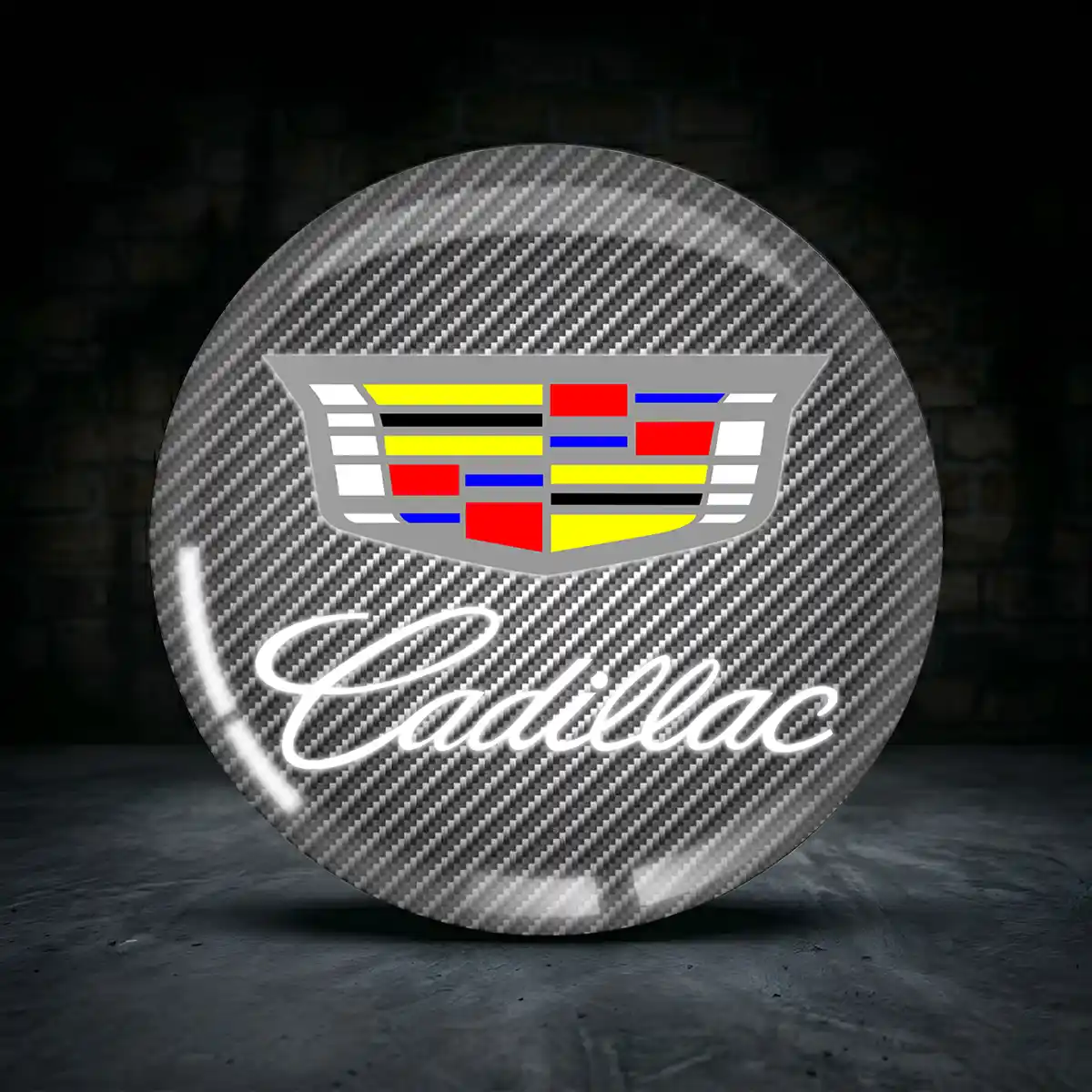 Cadillac Radkappen Aufkleber Interieurdesign