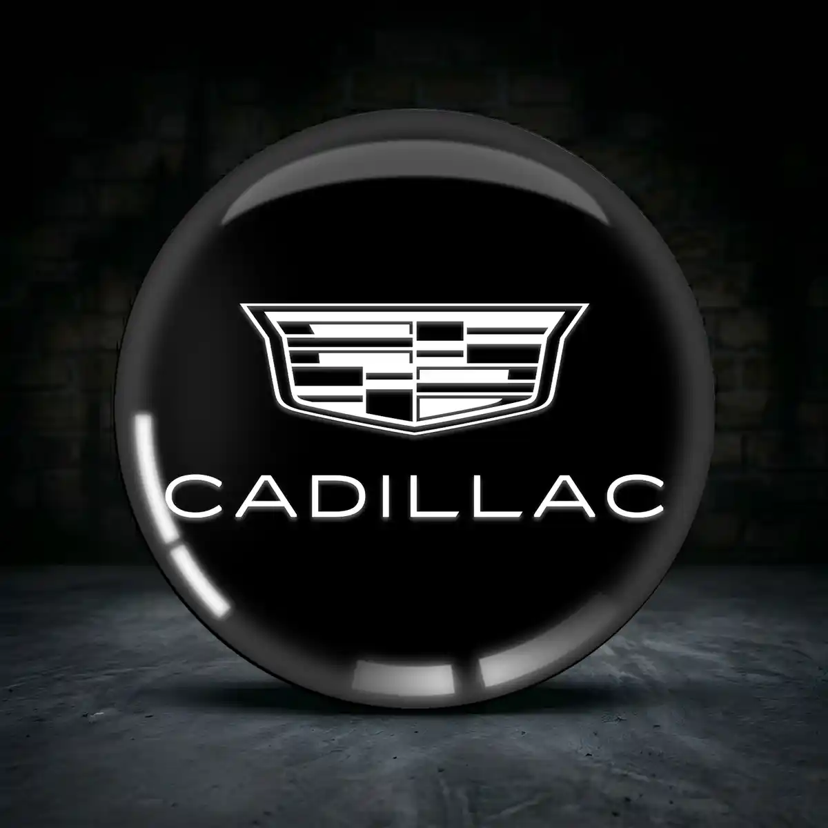 Cadillac Radmitte Aufkleber Limitierte Auflage