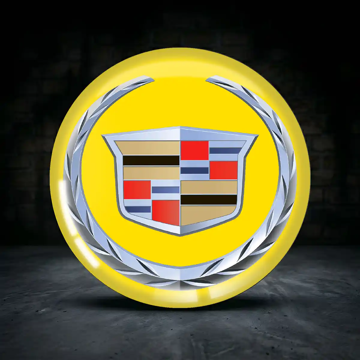 Cadillac Radmitte Aufkleber Premiumqualität