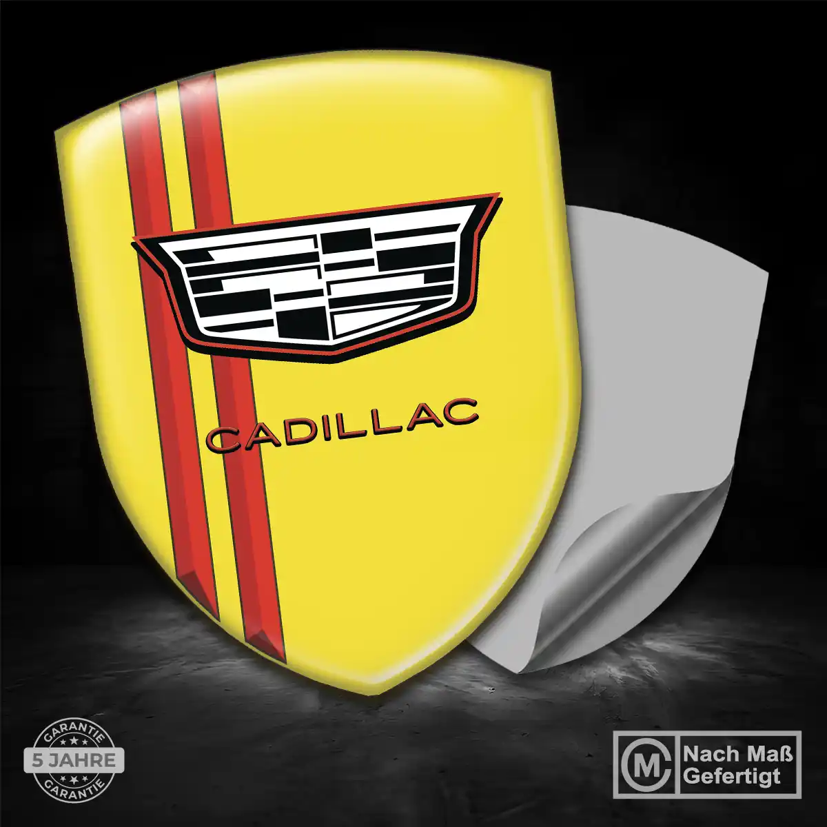 Cadillac Silikon Aufkleber Auto Edles Design