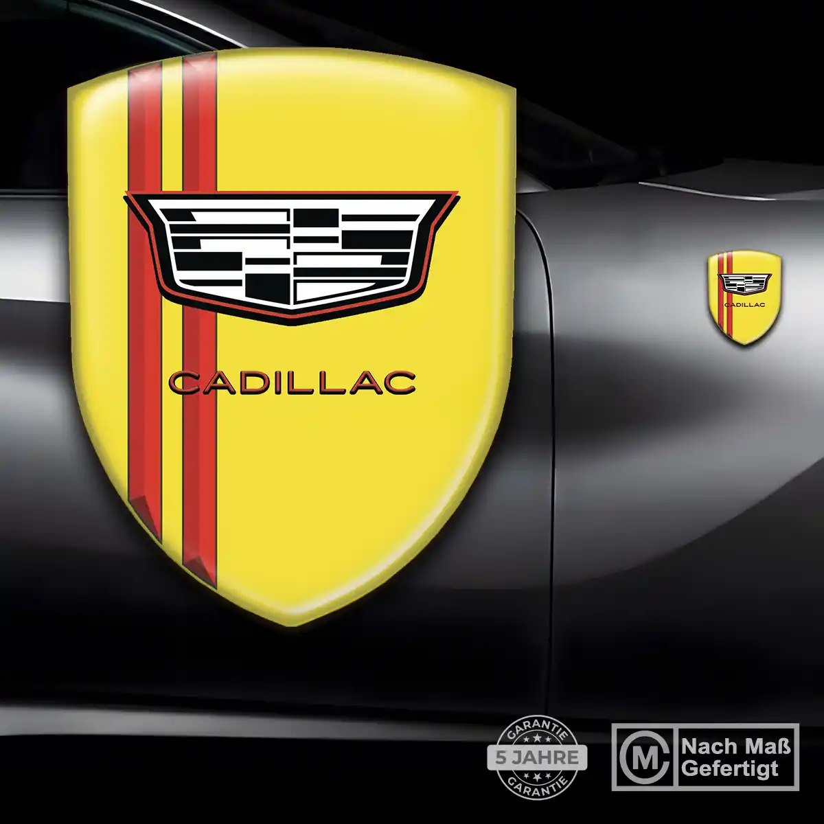 Cadillac Silikon Aufkleber Auto Edles Design